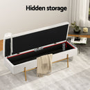 Artiss Storage Ottoman Bed 140cm Pillow Boucle Fabric - RnR Galore