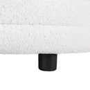 Artiss Storage Ottoman Blanket Box 87cm Boucle Fabric Oval - RnR Galore
