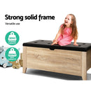 Artiss Storage Ottoman Blanket Box Leather Oak - RnR Galore