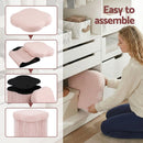 Artiss Storage Ottoman Foot Stool Foldable Pink - RnR Galore