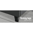 Artiss Tino Bed Frame Double Size Charcoal Fabric - RnR Galore