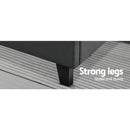 Artiss Tino Bed Frame Queen Size Charcoal Fabric - RnR Galore