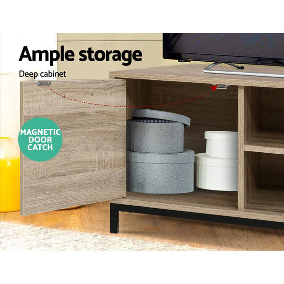 Artiss TV Cabinet Entertainment Unit 132cm Pine Tania - RnR Galore