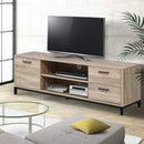 Artiss TV Cabinet Entertainment Unit 132cm Pine Tania - RnR Galore