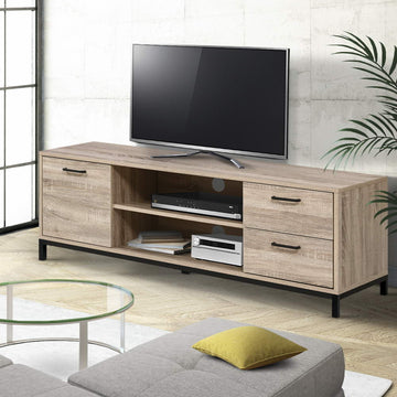 Artiss TV Cabinet Entertainment Unit 132cm Pine Tania - RnR Galore