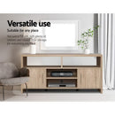Artiss TV Cabinet Entertainment Unit 140cm Oak Ken - RnR Galore