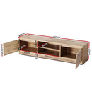Artiss TV Cabinet Entertainment Unit 160cm Pine Charles - RnR Galore