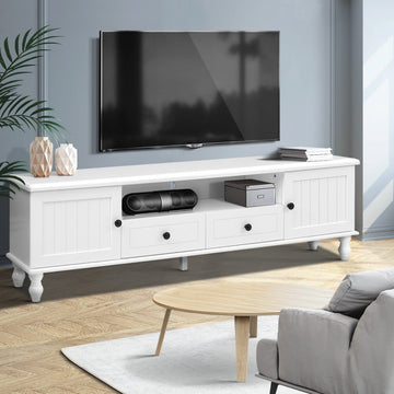 Artiss TV Cabinet Entertainment Unit 160cm White Kubi - RnR Galore