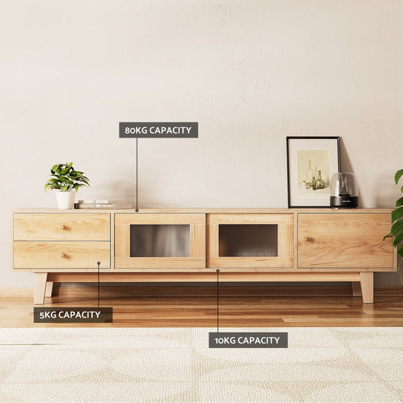 Artiss TV Cabinet Entertainment Unit Stand Storage Drawer 180CM - RnR Galore