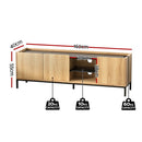 Artiss TV Unit Entertainment Unit Storage Cabinet Shelf 160cm Pine - RnR Galore