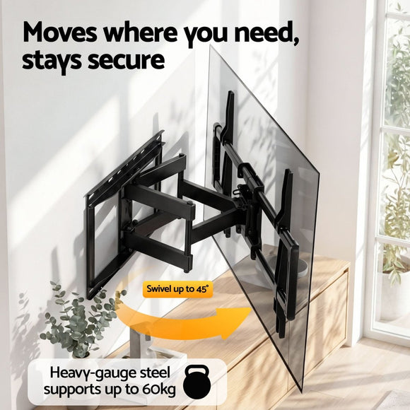 Artiss TV Wall Mount Bracket for 37" - 85" TVs Swivel Tilt Extendable Full Motion - RnR Galore