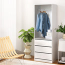Artiss Wardrobe Clothes Closet Storage Organizer White - RnR Galore