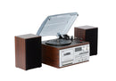 Audio Home Entertainment System (Brown) Turntable, CDs, Vinyl, Wireless Streaming & More - RnR Galore