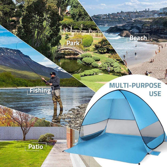 Automatic Pop Up Beach Tent UV Protection Portable Sunshade Shelter Outdoor - RnR Galore
