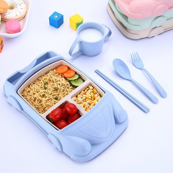 Baby Car Bowl - 5 PCs Set - Blue - RnR Galore