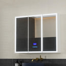 Bathroom Mirror Cabinet LED Light 900x720mm Medicine Wall Storage - RnR Galore