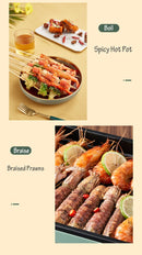 BEAR Multi - functional 2 - in - 1 Cooking Hot Pot And Griddle Barbecue Machine DKL - C15L1 - RnR Galore