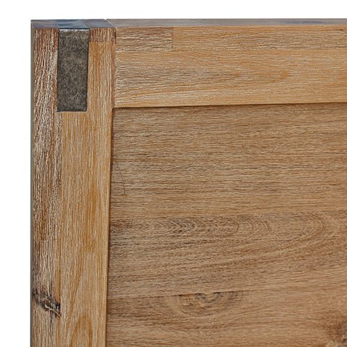 Bed Frame King Single Size in Solid Wood Veneered Acacia Bedroom Timber Slat in Oak - RnR Galore