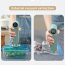 beige.USB Rechargeable Portable Vacuum Sealer, includes sealing bags and a rapid vacuum pump. Space - saving design, suitable for vacuum packing snacks, meat, fruits, and vegetables for food preservation. - RnR Galore