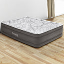 Bestway Air Mattress Queen Inflatable Bed 46cm Airbed Decorated Surface Grey - RnR Galore