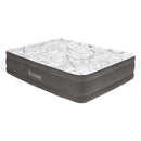 Bestway Air Mattress Queen Inflatable Bed 46cm Airbed Decorated Surface Grey - RnR Galore