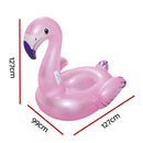 Bestway Kids Flamingo Rider Ride On Float Floating Seat Pool Lounger 1.27Mx1.27M - RnR Galore