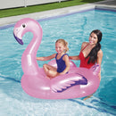 Bestway Kids Flamingo Rider Ride On Float Floating Seat Pool Lounger 1.27Mx1.27M - RnR Galore