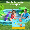 Bestway Kids Inflatable Splash Play Pool with Slide Ball Crocodile Fishing Net - RnR Galore