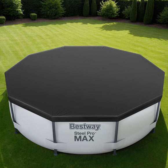 Bestway Pool Cover Fits 3.05m Round Above Ground Swimming Pool PVC Blanket - RnR Galore
