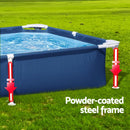 Bestway Swimming Pool 221x150x43cm Steel Frame Above Ground Pools 1200L - RnR Galore