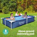 Bestway Swimming Pool 221x150x43cm Steel Frame Above Ground Pools 1200L - RnR Galore