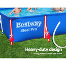 Bestway Swimming Pool 400x211x81cm Steel Frame Above Ground Pools w/ Filter Pump 5700L - RnR Galore