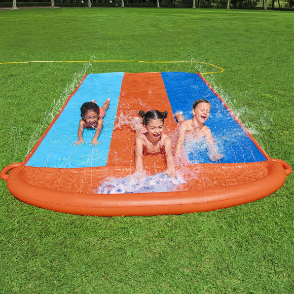 Bestway Water Slide Slip Kids 488cm Triple Slides - RnR Galore