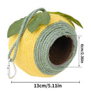 Bird Nest Parrot Nest Coconut Shell Braided Twine Colourful Cage Hanging Bed - White - Brown - Screw Model - RnR Galore
