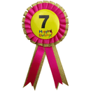 BIRTHDAY BADGE Party Favour Award Rosette Fancy Dress Girls Boys Childrens Kids RnR Galore