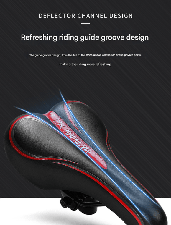 Black and blue Mountain Bike Saddle - Comfortable and Durable Bicycle Seat for MTB and Road Bikes - RnR Galore