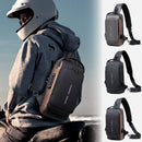 Black and Brown Men's Anti - Theft Crossbody Sling Bag with USB Charging Port & Combination Lock - RnR Galore