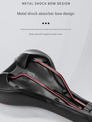 Black and red Mountain Bike Saddle - Comfortable and Durable Bicycle Seat for MTB and Road Bikes - RnR Galore