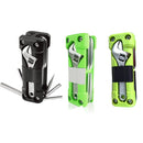 Black Compact 16 - in - 1 Bicycle & Motorcycle Repair Multi - Tool with Adjustable Wrench & Socket Set - RnR Galore