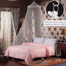 Black Hanging Princess Bed Canopy Mosquito Net - Dome Bedding for Dorm Rooms & Bedrooms (Fits 1.5m - 1.8m Beds) - RnR Galore