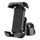 Black Heavy Duty Bike Phone Mount - Anti - Shake Motorcycle Holder with Secure Lock, 360 Rotation Cradle for All - Terrain Cycling - RnR Galore