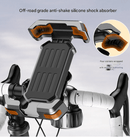Black Heavy Duty Bike Phone Mount - Anti - Shake Motorcycle Holder with Secure Lock, 360 Rotation Cradle for All - Terrain Cycling - RnR Galore