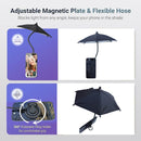 Black Magnetic Phone Umbrella Sun Shade - Clear Outdoor Screen Visor, Anti - Glare Mini Parasol for iPhone - RnR Galore