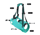 Black Pet Support Harness for Senior and Disabled Dogs - Adjustable Chest and Back Support Leash(Size S) - RnR Galore