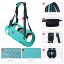 Black Pet Support Harness for Senior and Disabled Dogs - Adjustable Chest and Back Support Leash(Size S) - RnR Galore