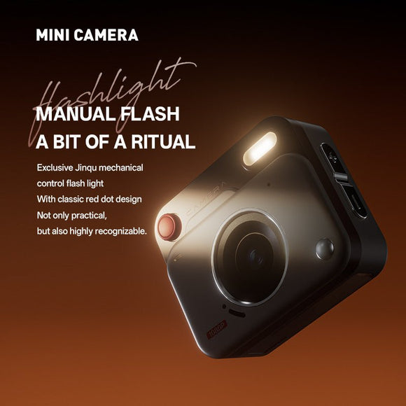 Black Retro Mini Digital Camera Keychain - 48MP Portable Pocket Camcorder with 1080p HD Video - RnR Galore