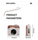 Black Retro Mini Digital Camera Keychain - 48MP Portable Pocket Camcorder with 1080p HD Video - RnR Galore