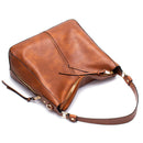 Black Womens Soft PU Leather Hobo Bag - Large Casual Tote Handbag with Adjustable Crossbody Strap - RnR Galore