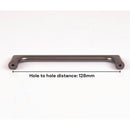 Black Zinc Kitchen Cabinet Handles Drawer Bar Handle Pull 128mm - RnR Galore