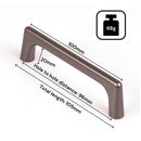 Black Zinc Kitchen Cabinet Handles Drawer Bar Handle Pull 96mm - RnR Galore